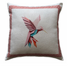 Cojín Colibrí Papiro Suave YUTE BLANCO