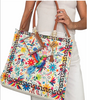 Yute Blanco Bolsa Maya Colibrí Tribal
