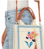 Yute Blanco Bolsa Maya Flores