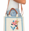 Yute Blanco Bolsa Maya Flores
