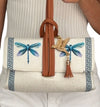 BOLSA MANY Yute Blanco Libélula