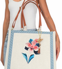Yute Blanco Bolsa Maya Flores