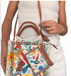 Yute Blanco Bolsa Maya Colibrí Tribal