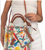 Yute Blanco Bolsa Maya Colibrí Tribal