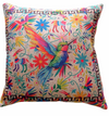 Cojín Colibrí Tribal YUTE CAFÉ