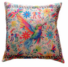 Cojín Colibrí Tribal YUTE CAFÉ