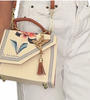 Bolsa Baby Flores Beige