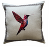 Cojín Colibrí Papiro Fuerte YUTE BLANCO